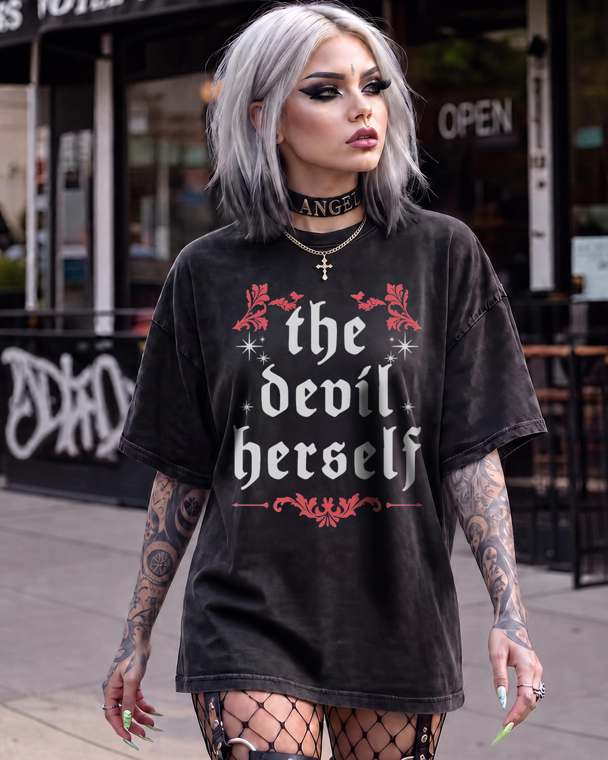 The Devil Herself Greek mythology Washed T-Shirt
