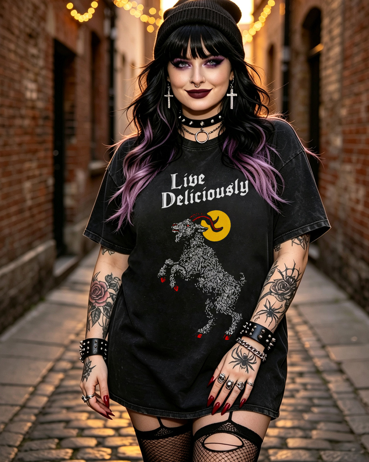 Black Philip Live Horror Movie Washed T-Shirt