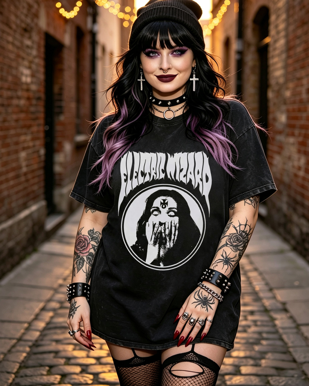 Electric Wizard Washed T-Shirt Occult Doom Metal