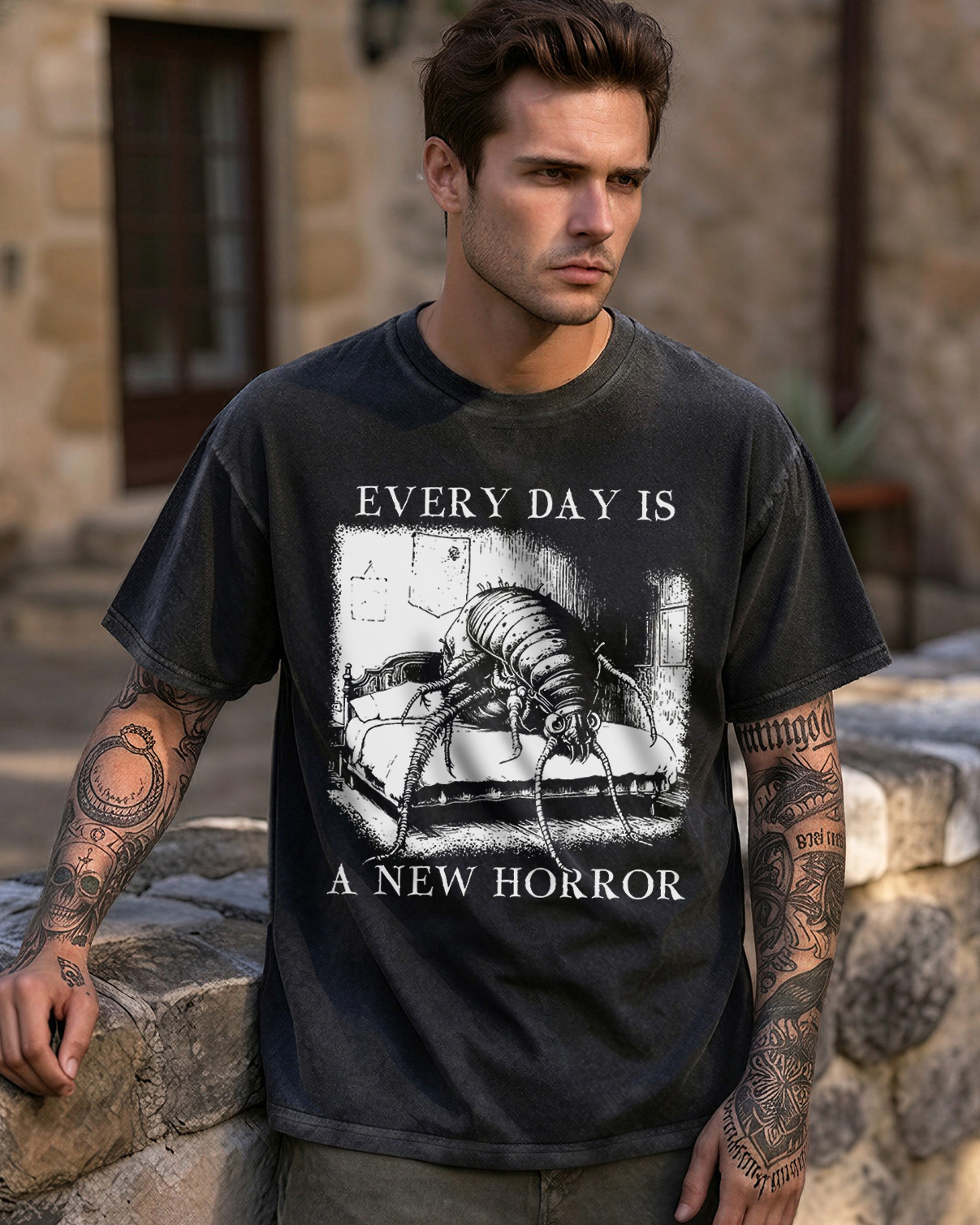 Every Day is a New Horror Washed T-Shirt