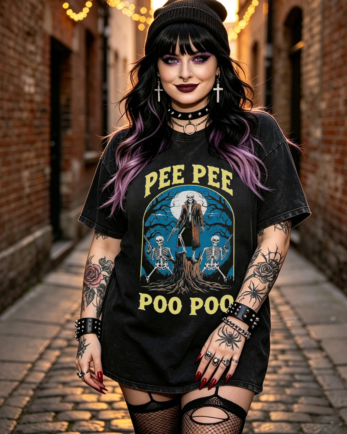 Pee Pee Poo Poo Funny Washed T-shirt