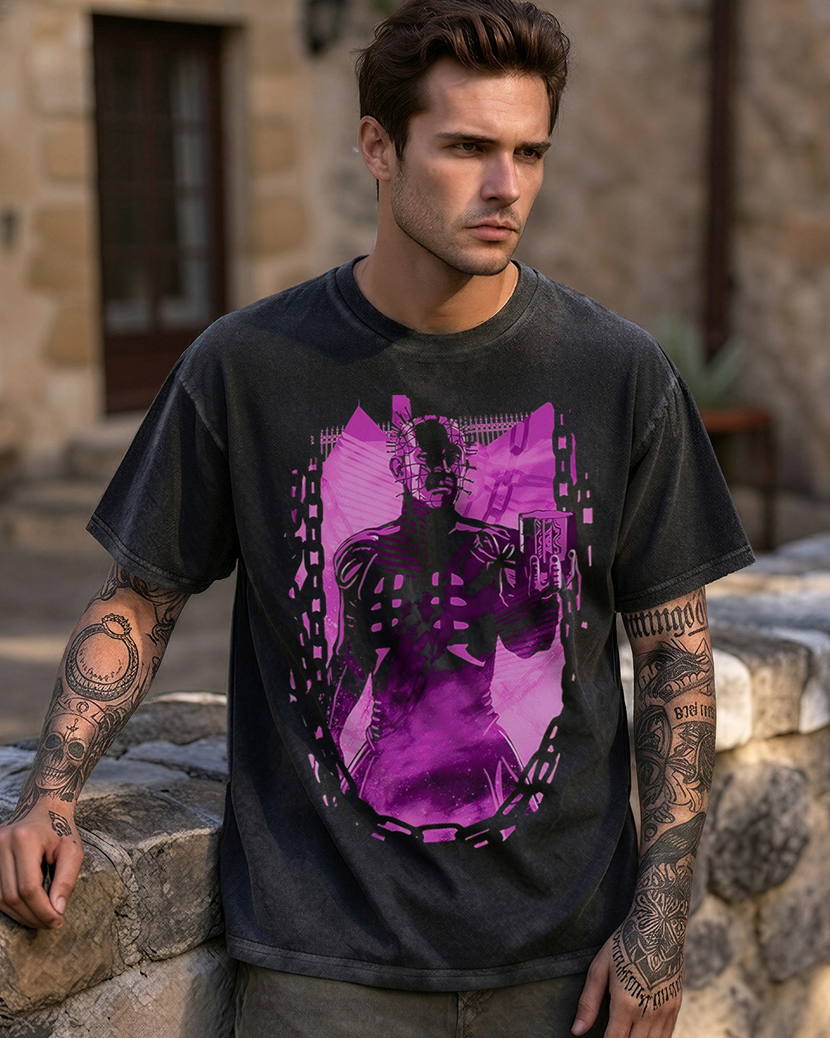 Pinhead Hellraiser Washed T-Shirt