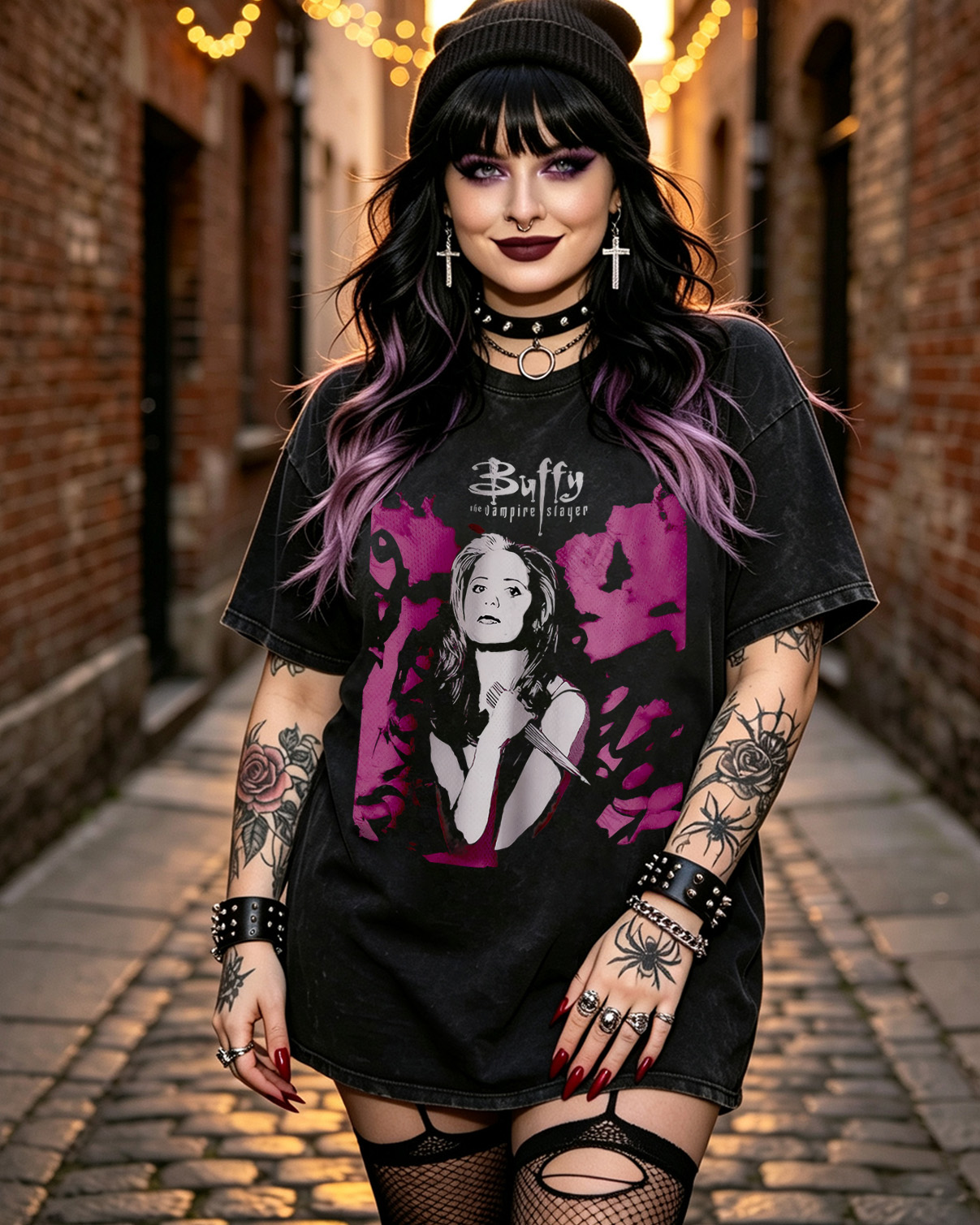 Sunnydale Slayers Horror Washed T-Shirt