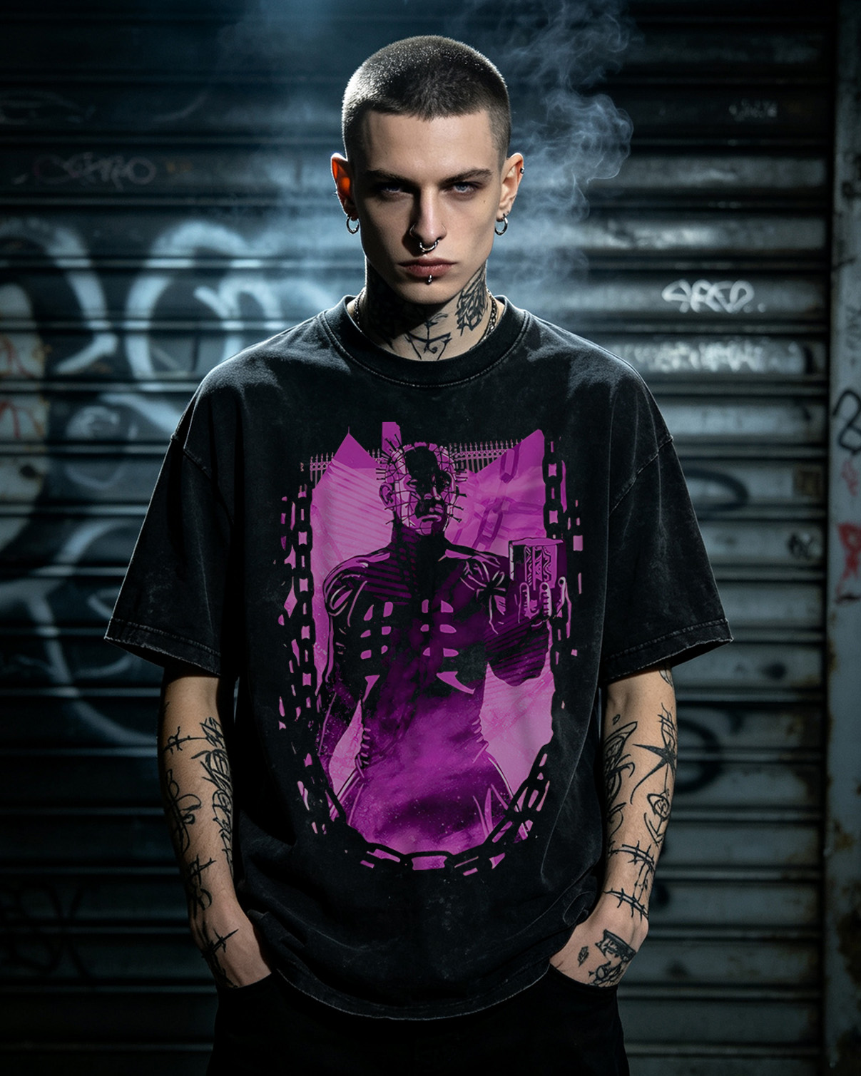 Pinhead Hellraiser Washed T-Shirt