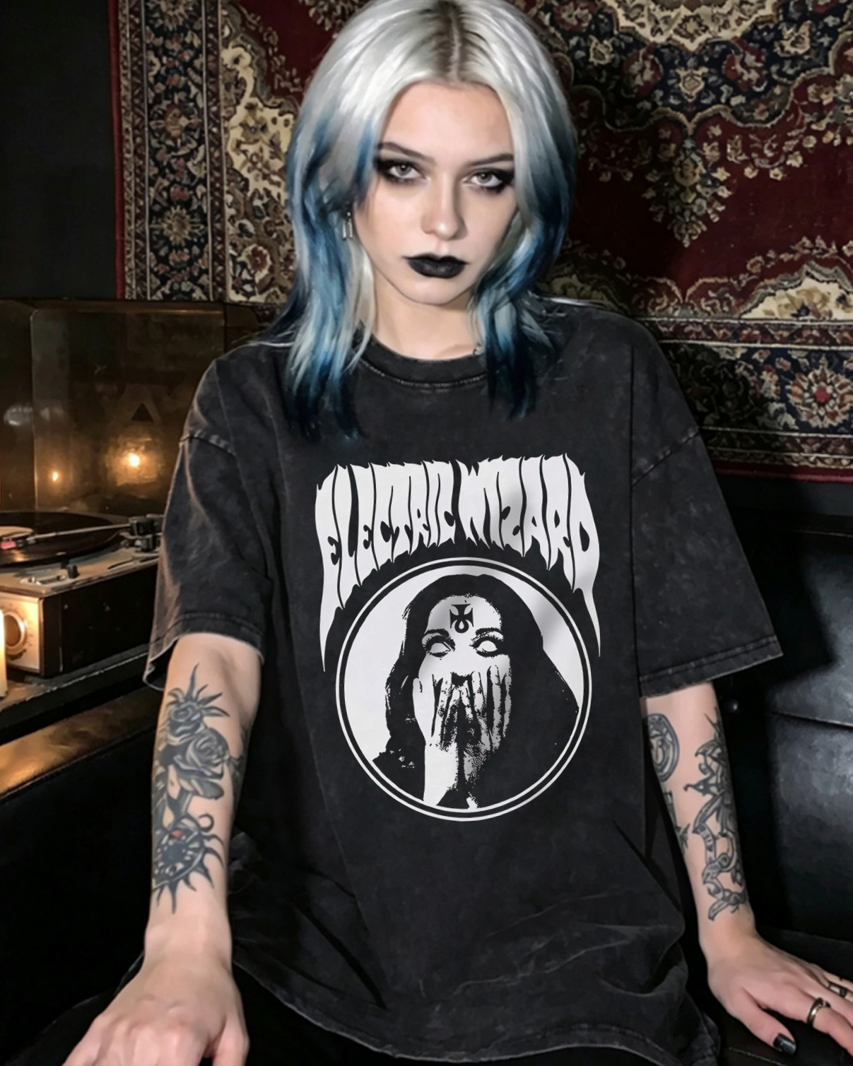 Electric Wizard Washed T-Shirt Occult Doom Metal