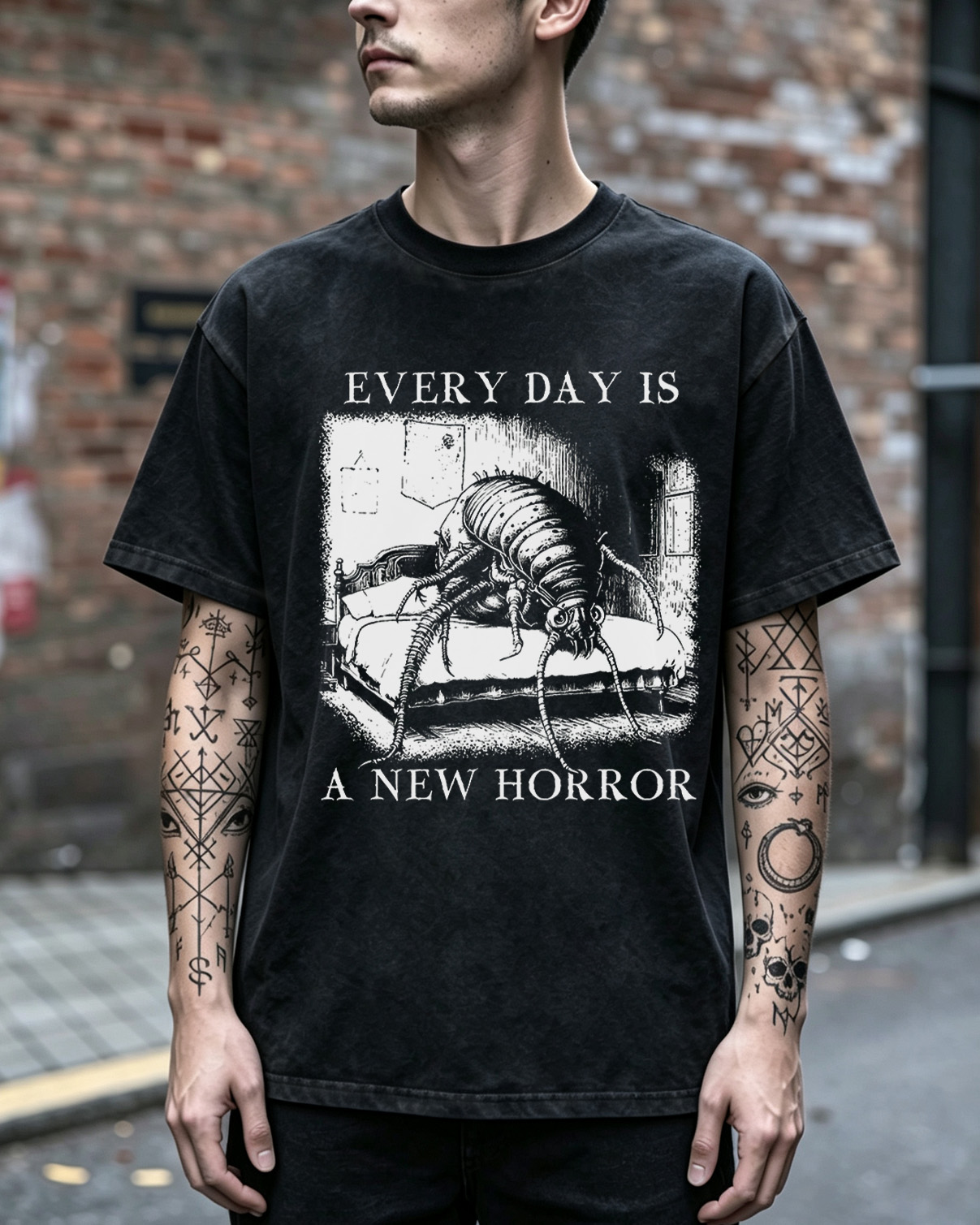 Every Day is a New Horror Washed T-Shirt