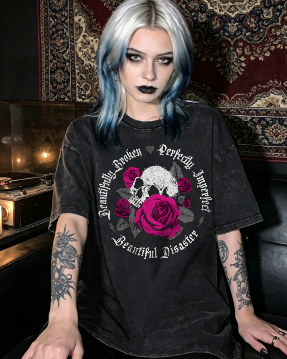 pink skull