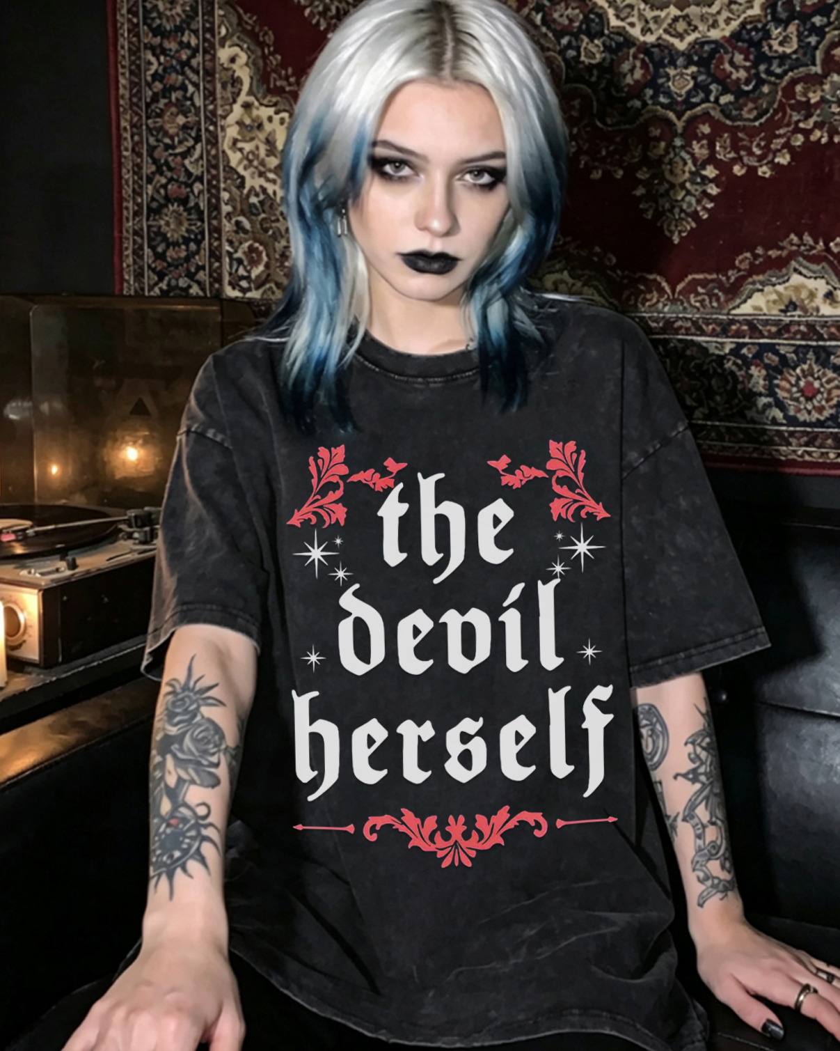 The Devil Herself Greek mythology Washed T-Shirt