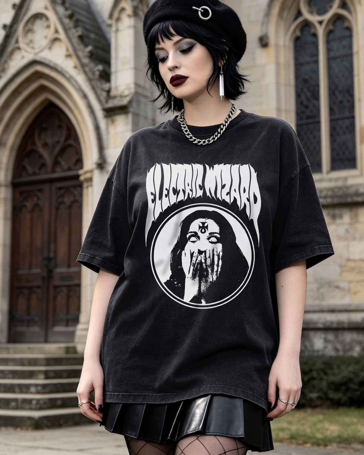 Electric Wizard Washed T-Shirt Occult Doom Metal