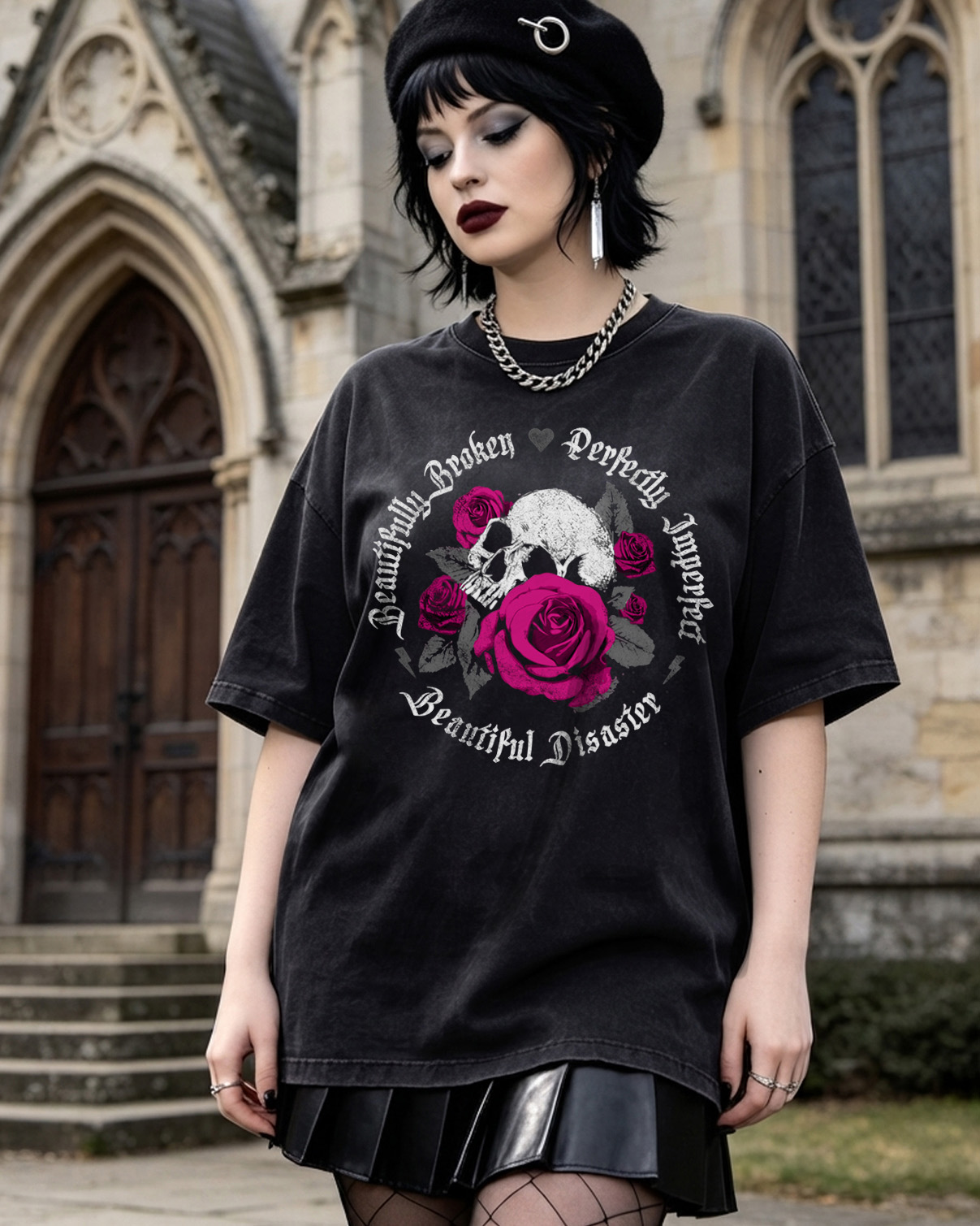 pink skull