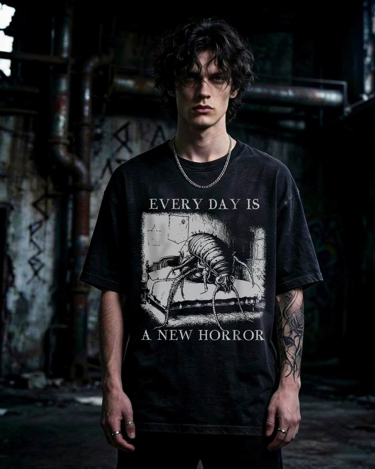 Every Day is a New Horror Washed T-Shirt