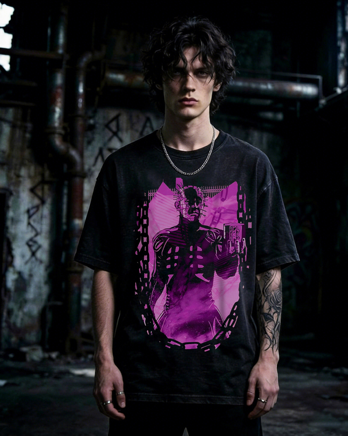 Pinhead Hellraiser Washed T-Shirt