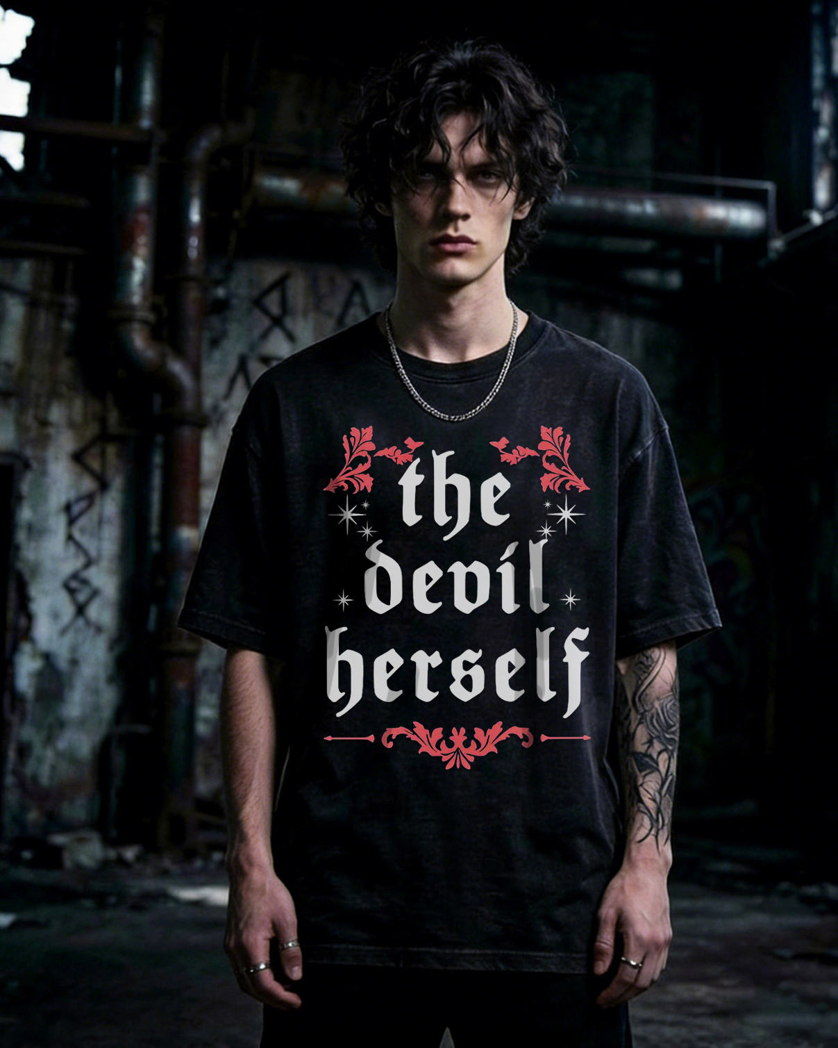 The Devil Herself Greek mythology Washed T-Shirt