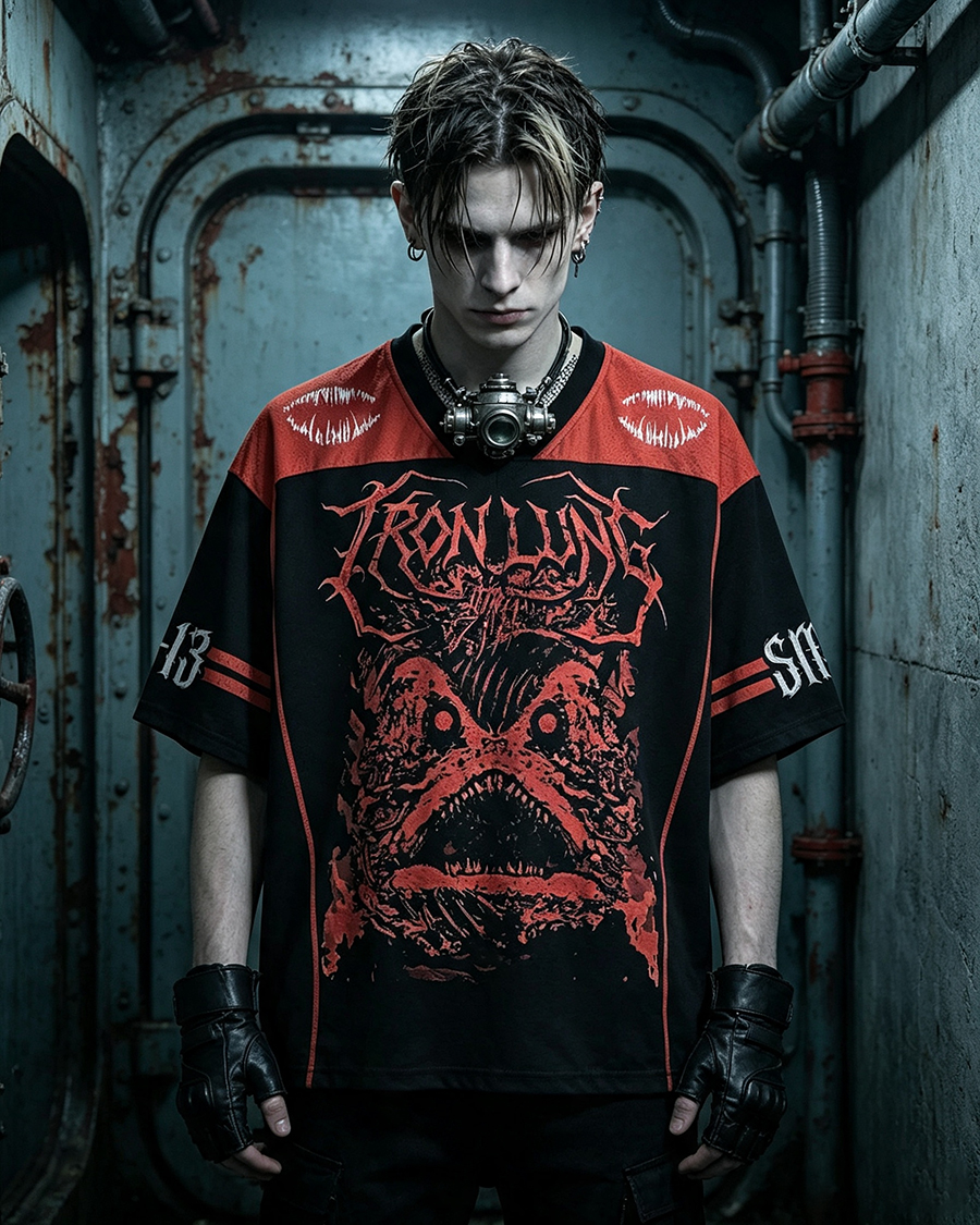 Blood Sea Monster Horror Mesh Jersey