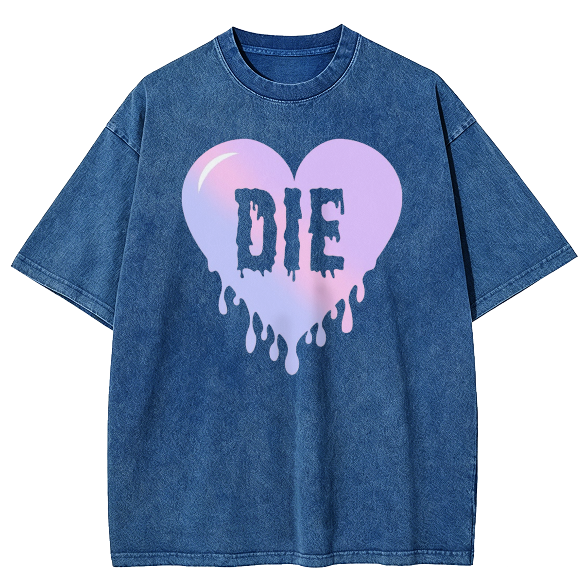 Colorful DIE Goth Washed T-Shirt