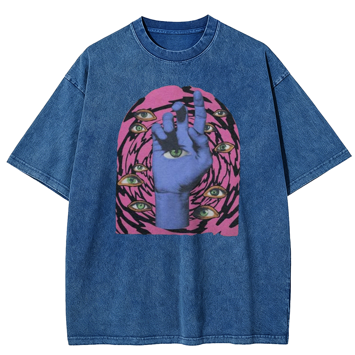 Weirdcore Aesthetic Goth Washed T-Shirt