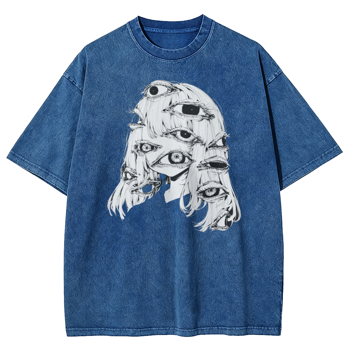 Weirdcore Eyeball Washed T-Shirt