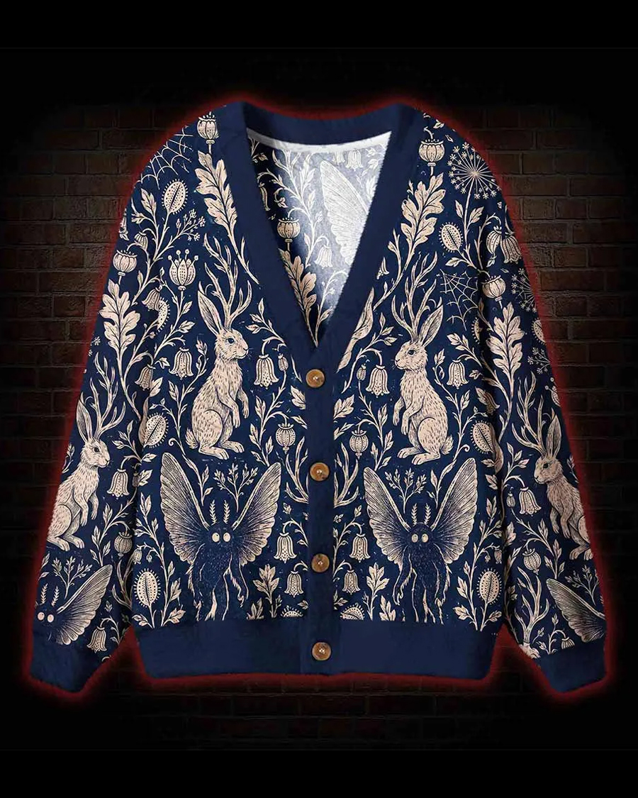 Cryptid Creatures Oddity Cardigan Sweater