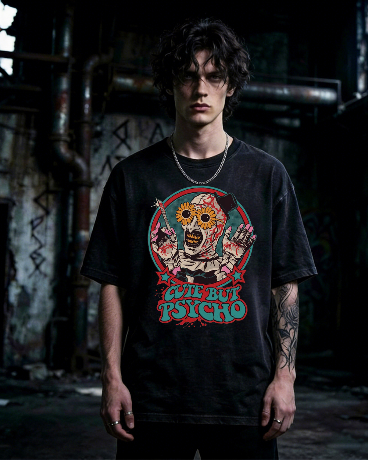 Cute But Psycho Washed T-Shirt