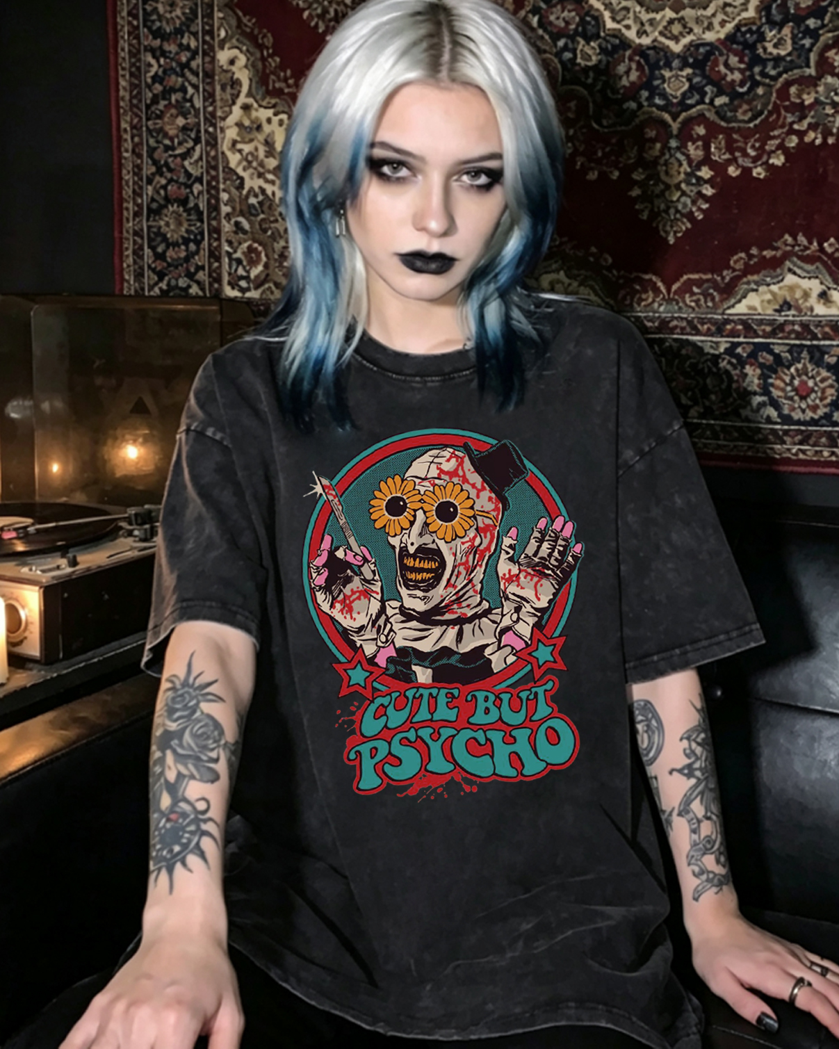 Cute But Psycho Washed T-Shirt