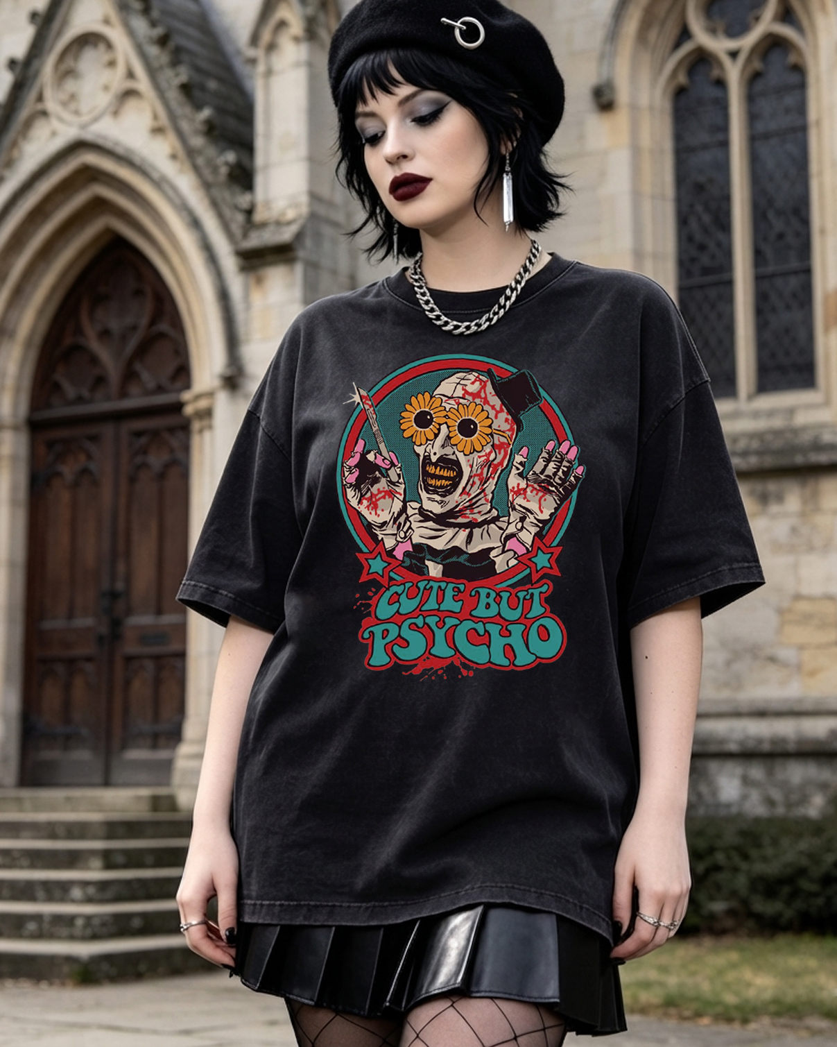Cute But Psycho Washed T-Shirt