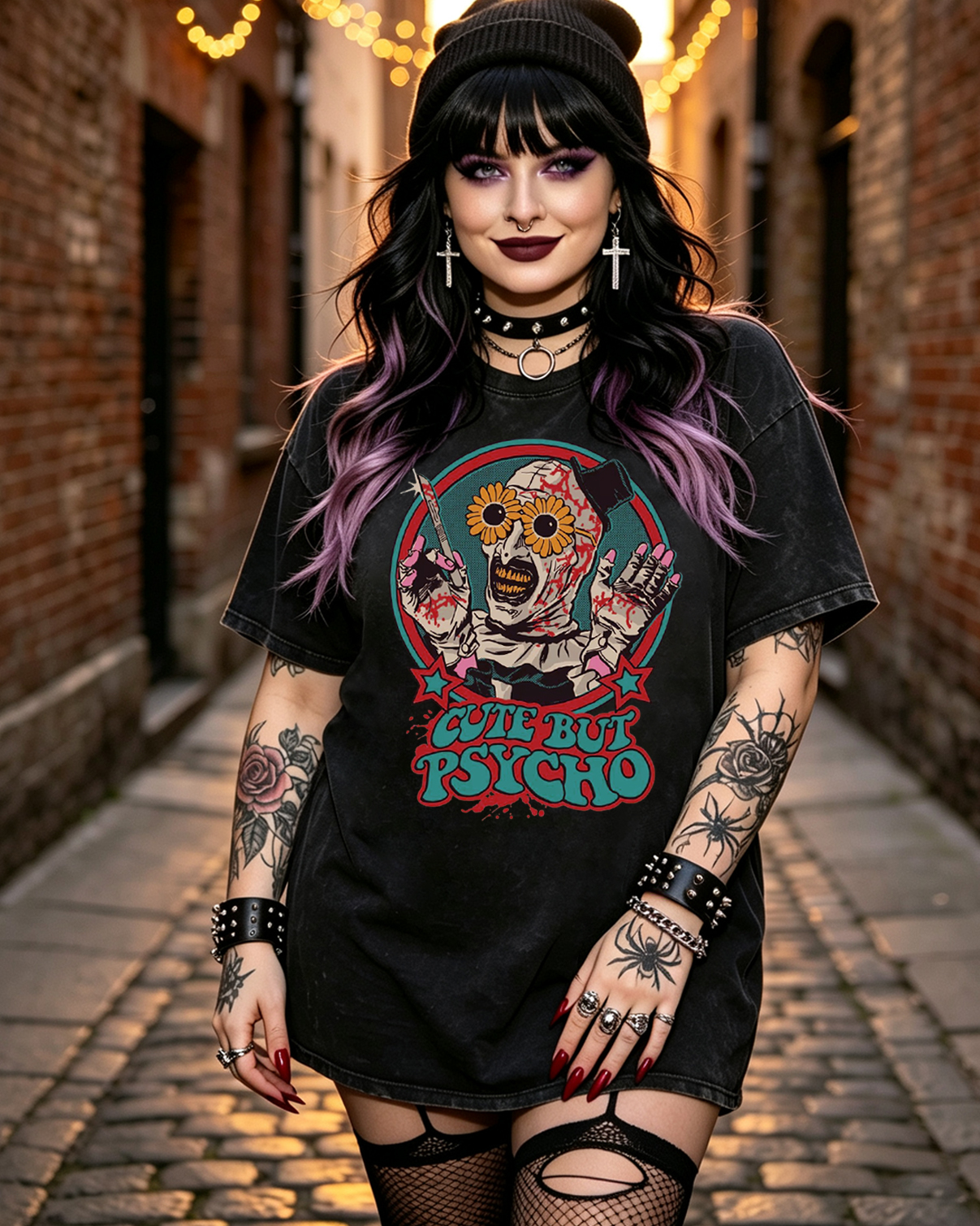 Cute But Psycho Washed T-Shirt