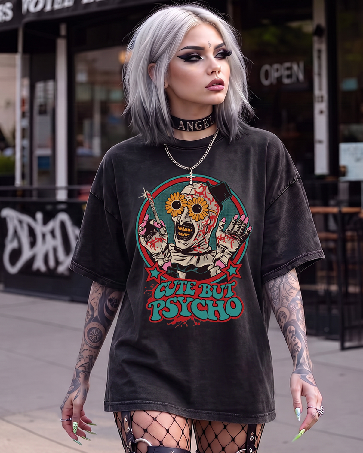 Cute But Psycho Washed T-Shirt