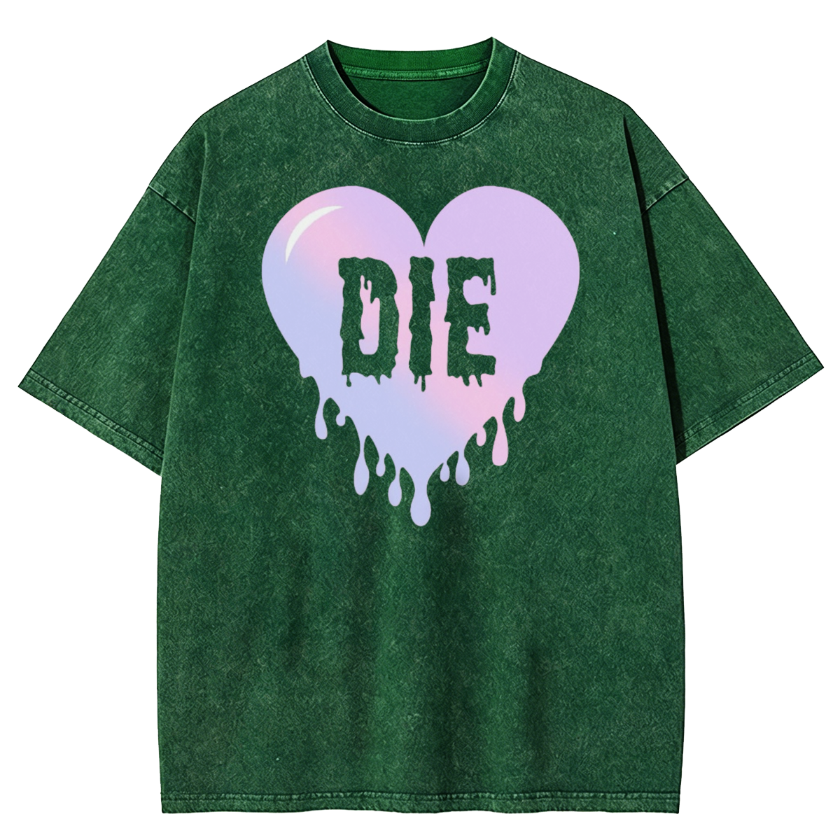 Colorful DIE Goth Washed T-Shirt