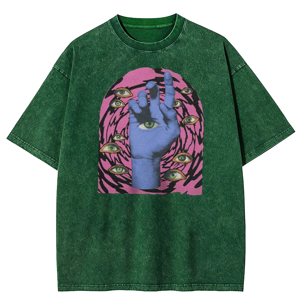 Weirdcore Aesthetic Goth Washed T-Shirt