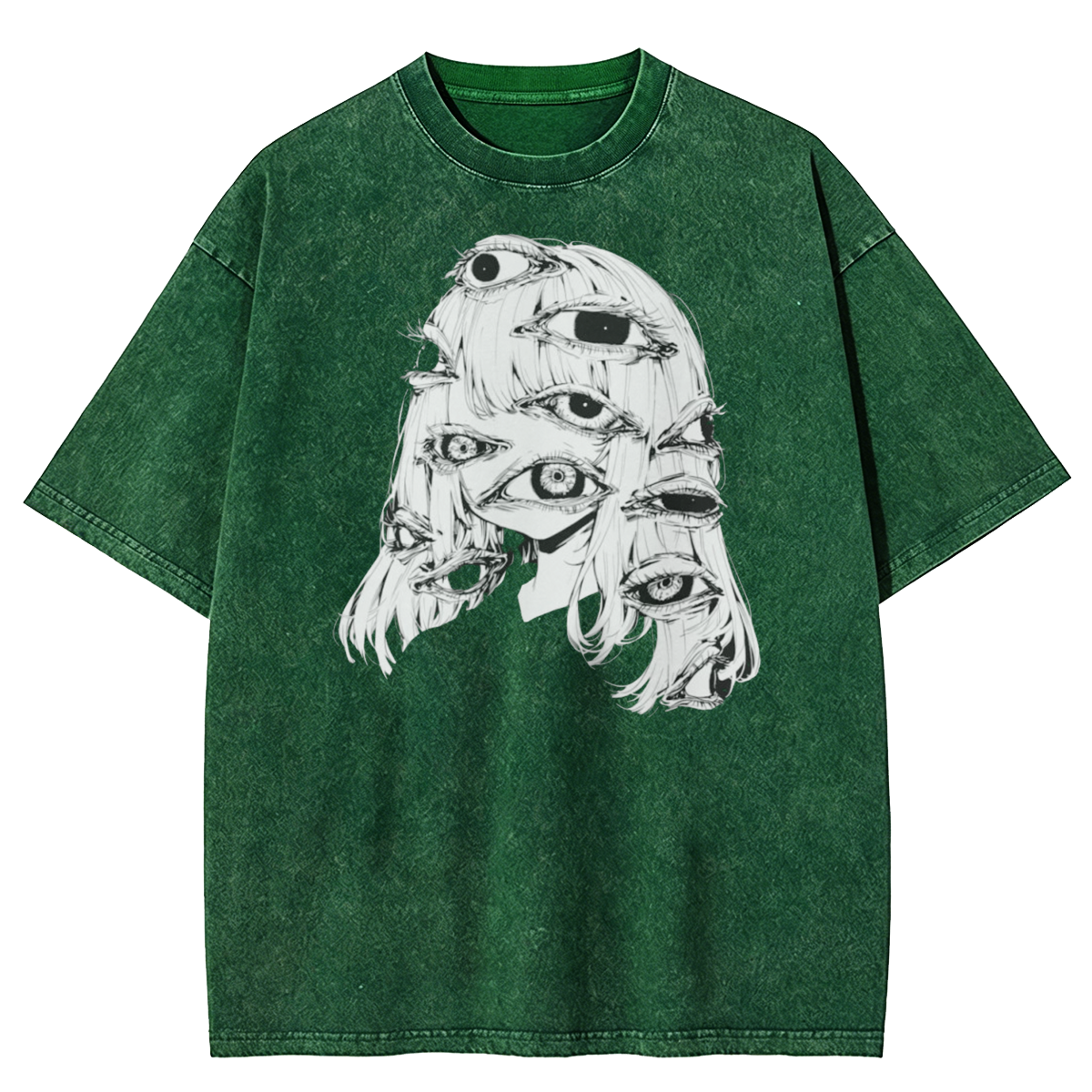 Weirdcore Eyeball Washed T-Shirt