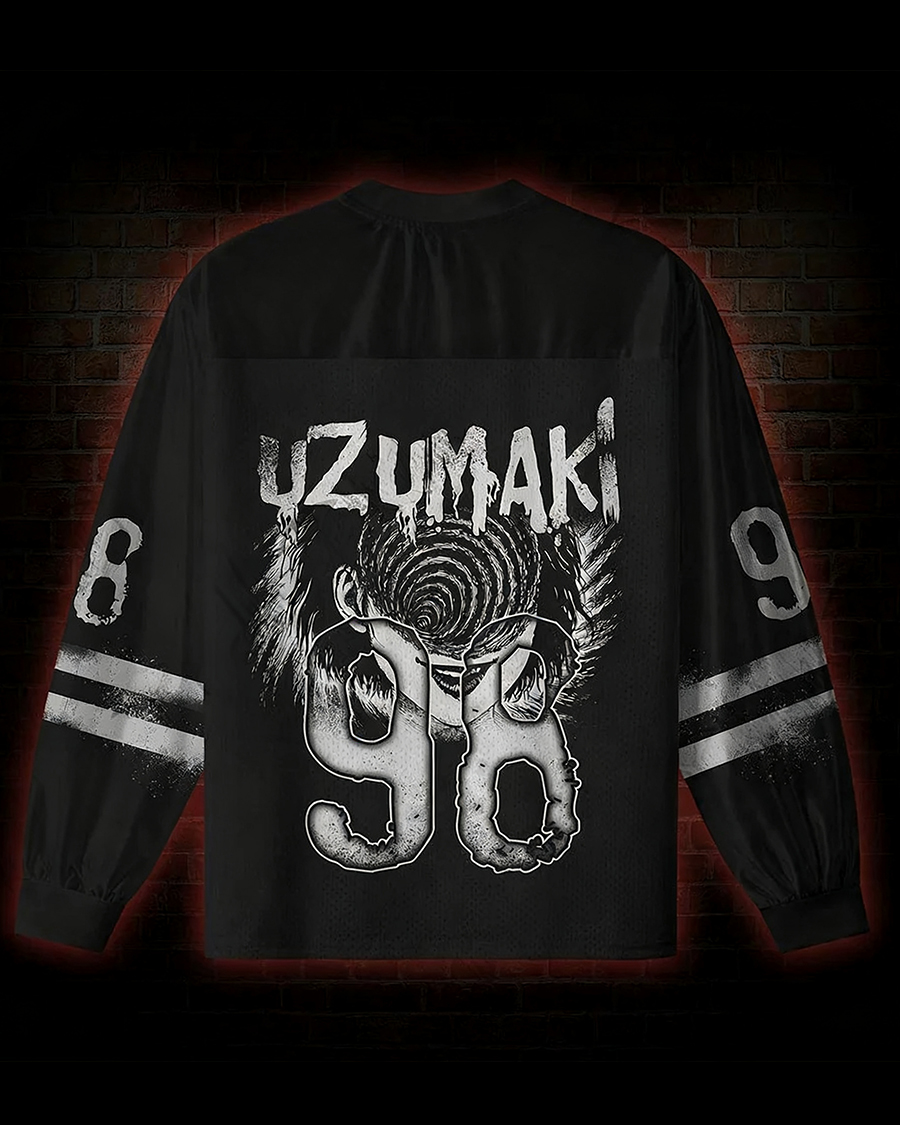 Horror Eyeball V-Neck Long Sleeve Jersey