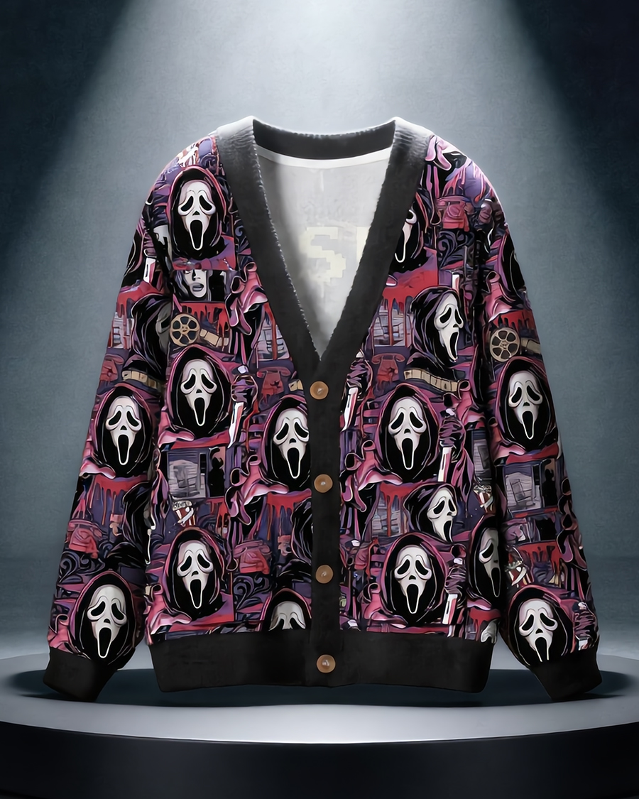 Horror Slasher Collage Sweater