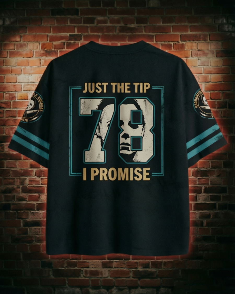 Just The Tip I Promise Horror Mesh Jersey