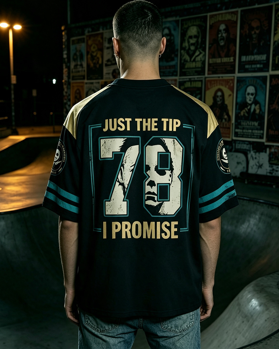 Just The Tip I Promise Horror Mesh Jersey