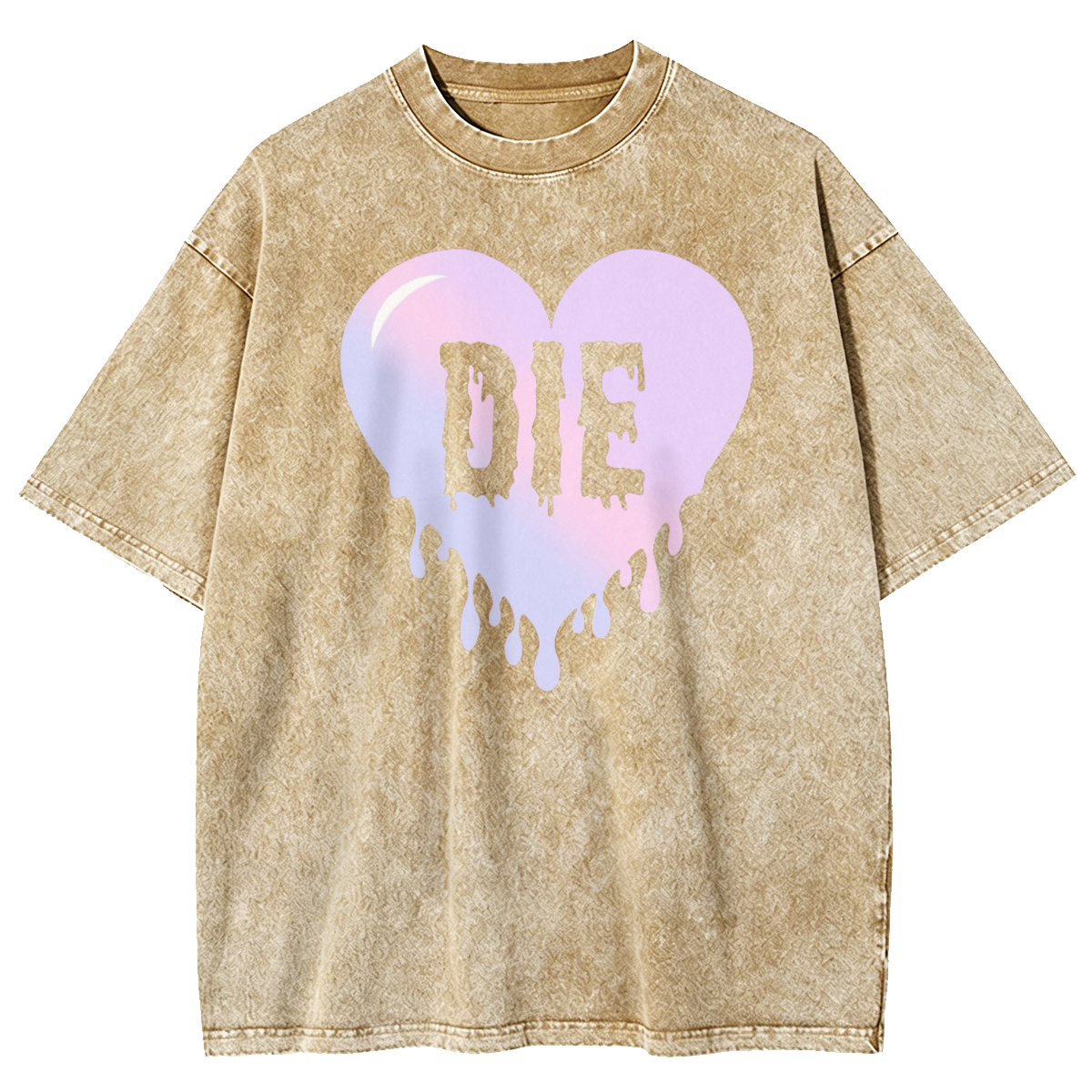 Colorful DIE Goth Washed T-Shirt