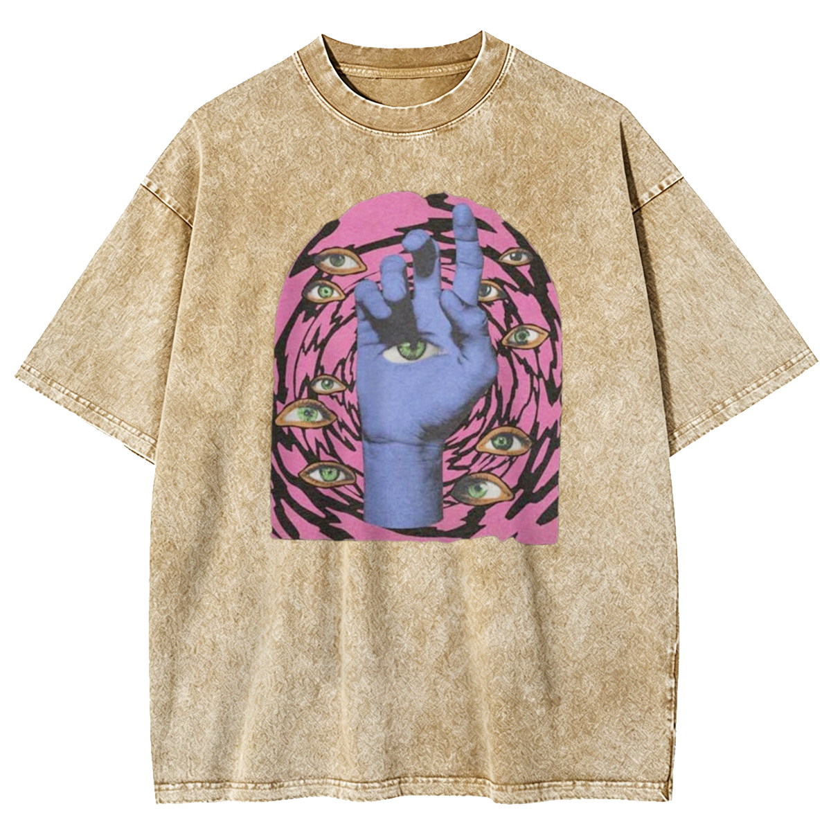 Weirdcore Aesthetic Goth Washed T-Shirt