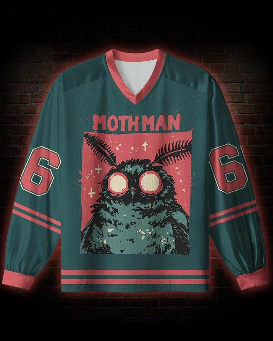 Mothman V-Neck Long Sleeve Jersey