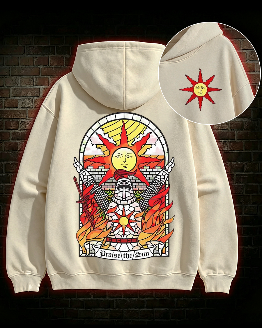 Praise the Sun Back Print Hoodie