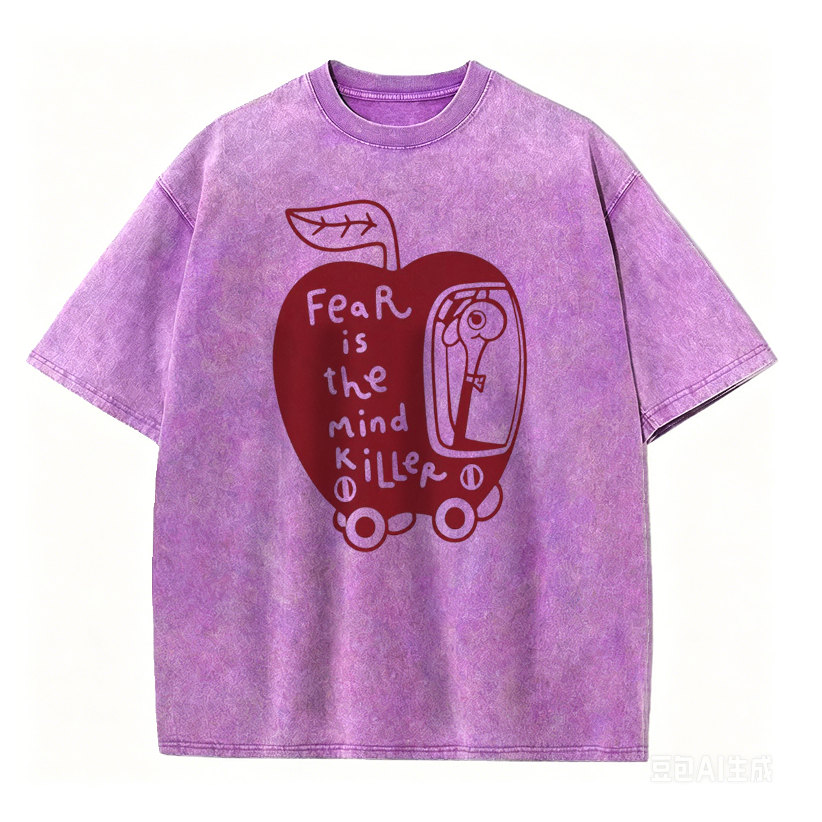 Fear Is The Mind Killer Washed T-Shirt, Surreal Graphic Tee