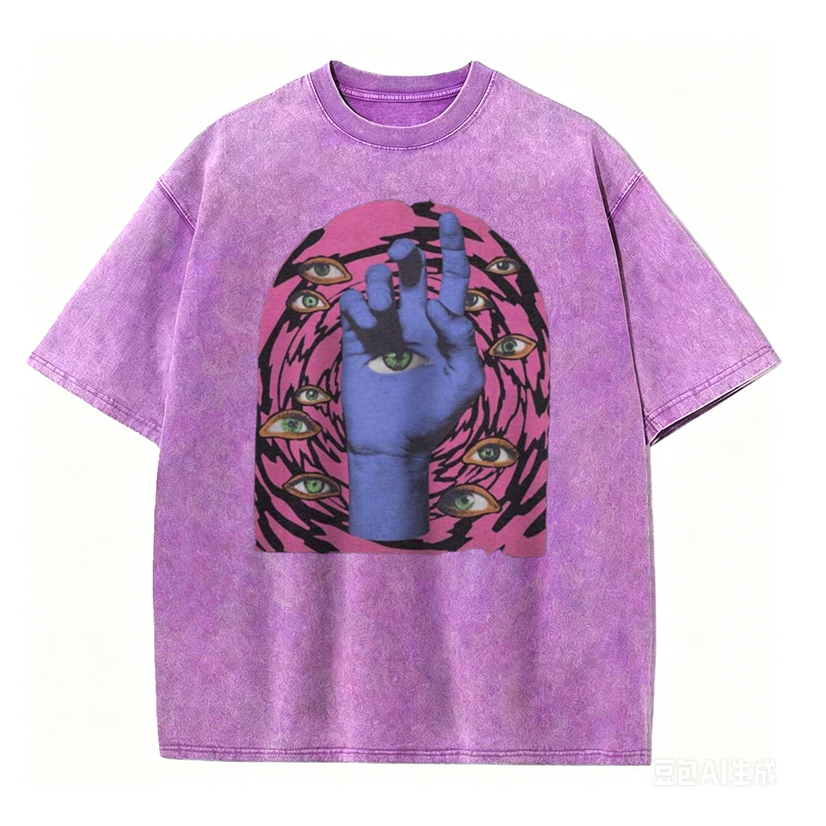 Weirdcore Aesthetic Goth Washed T-Shirt