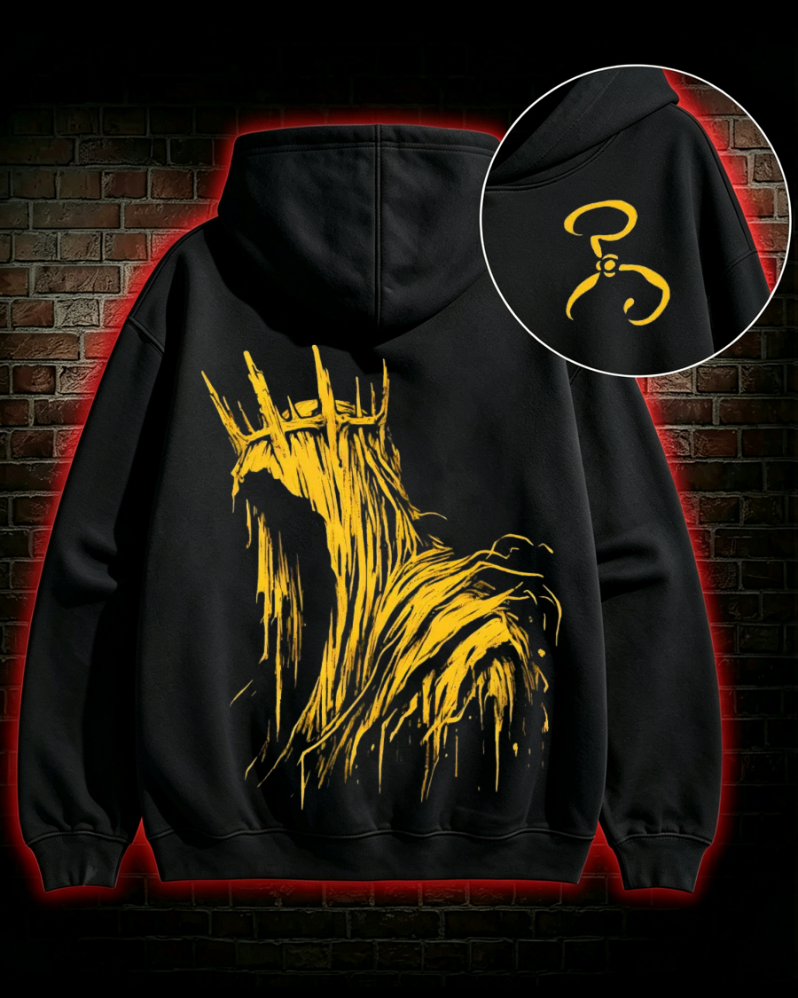 The King in Yellow Cthulhu Back Hoodie