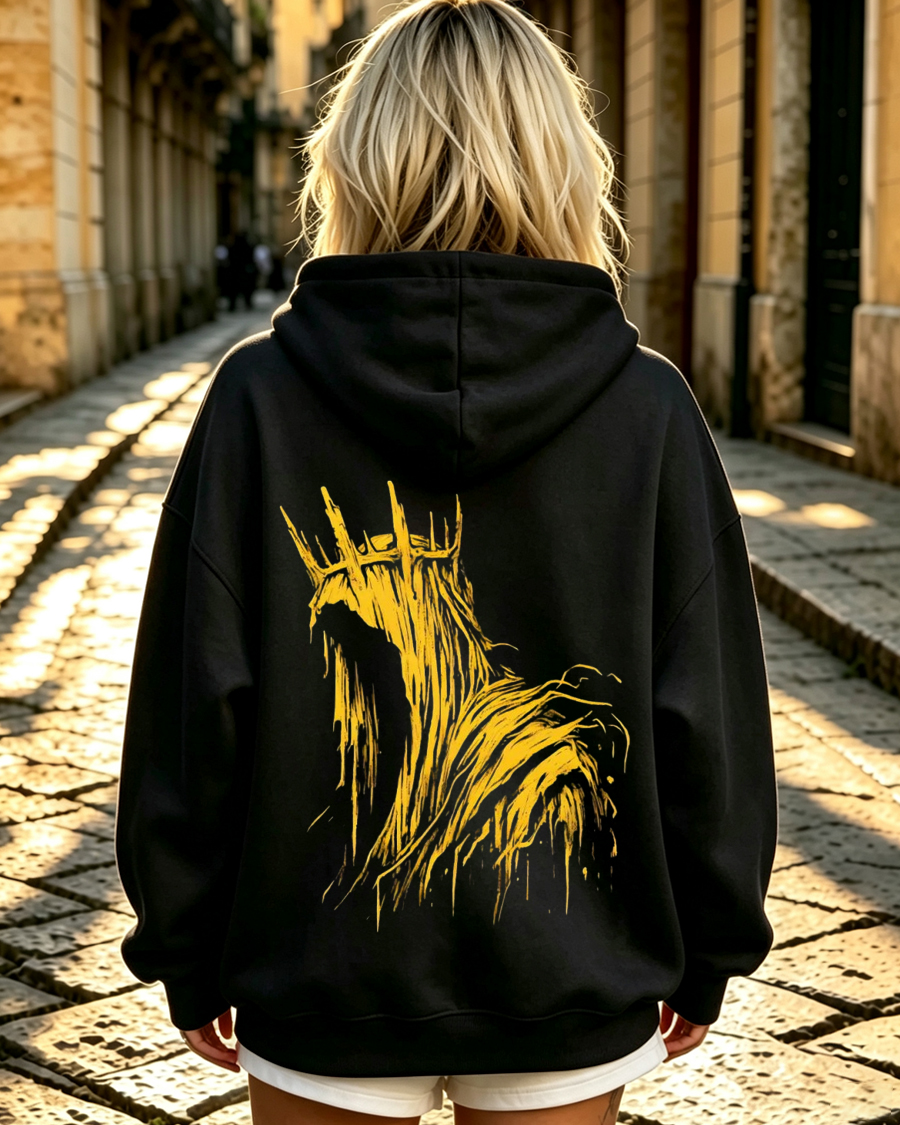 The King in Yellow Cthulhu Back Hoodie