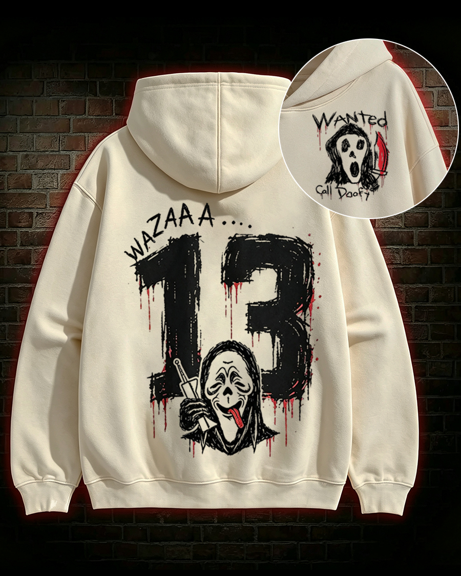 Wanted Call Doofy Horror Dark Hoodie