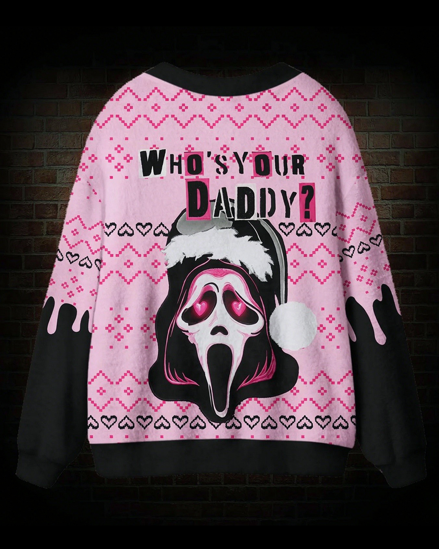 Who's Your Daddy Horror Cardigan Sweater