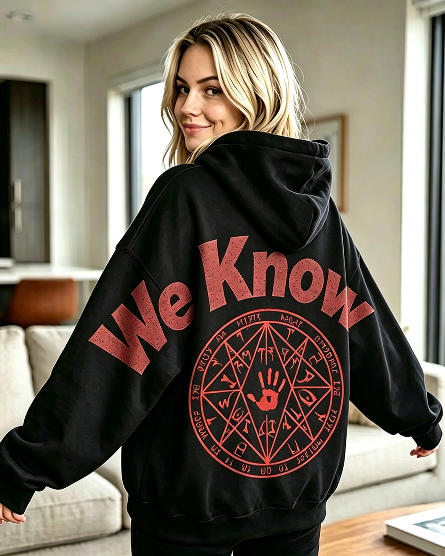We Know Washed Hoodie