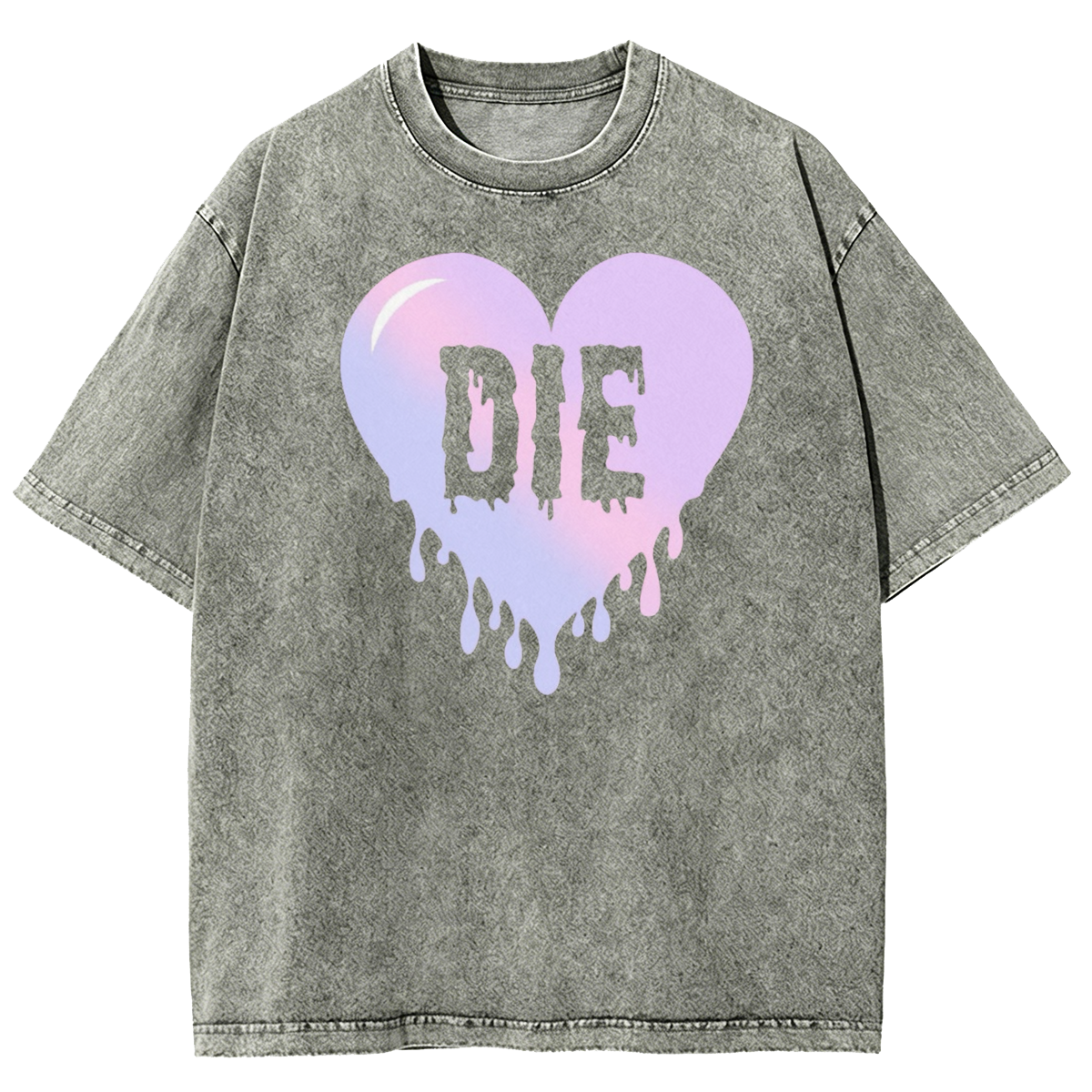 Colorful DIE Goth Washed T-Shirt