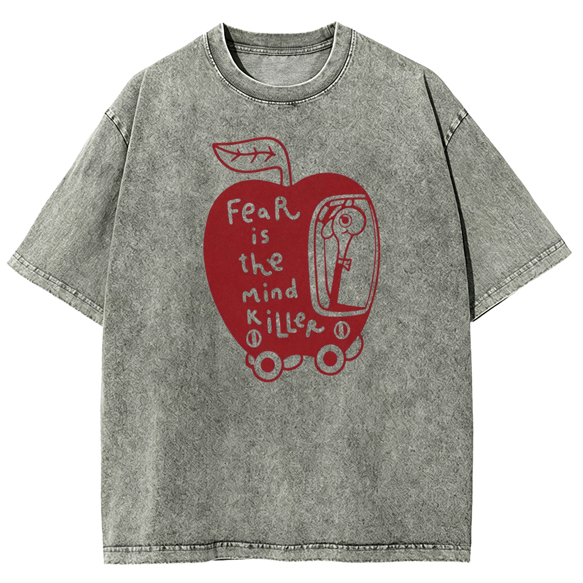 Fear Is The Mind Killer Washed T-Shirt, Surreal Graphic Tee