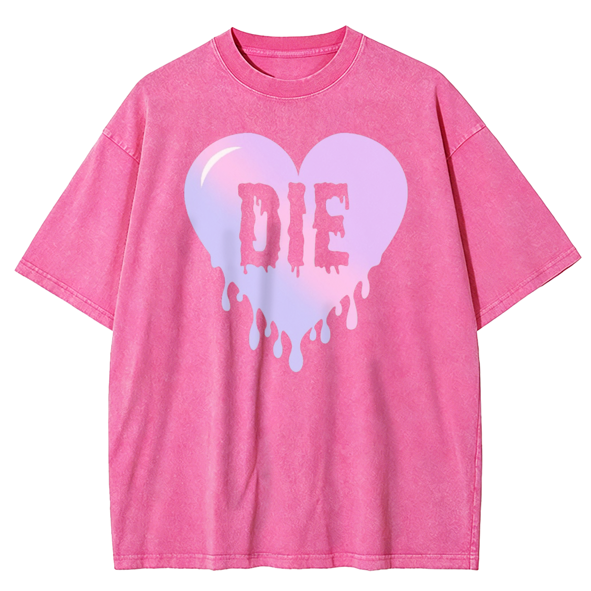 Colorful DIE Goth Washed T-Shirt