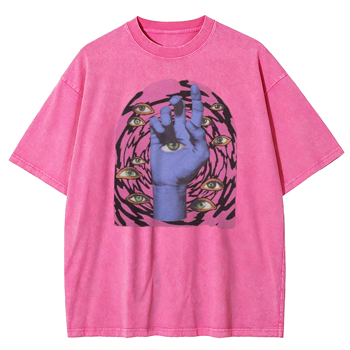 Weirdcore Aesthetic Goth Washed T-Shirt