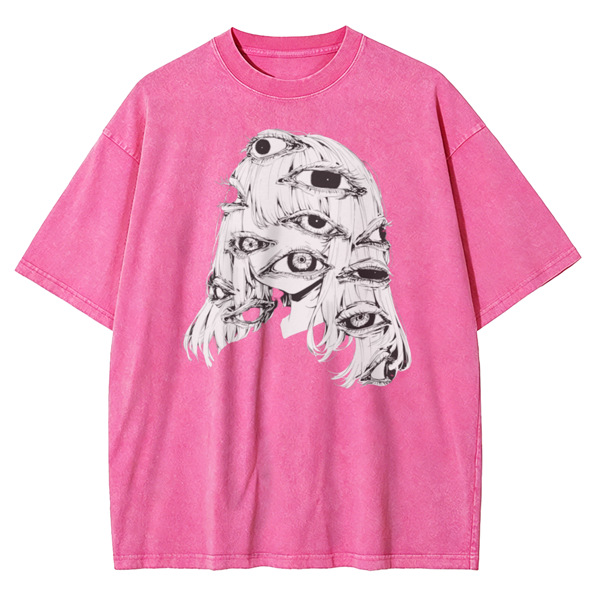 Weirdcore Eyeball Washed T-Shirt